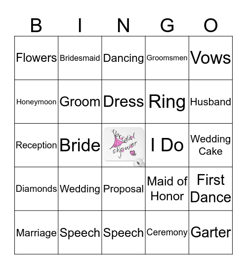 Katline & Jarrod's Shower  Bingo Card