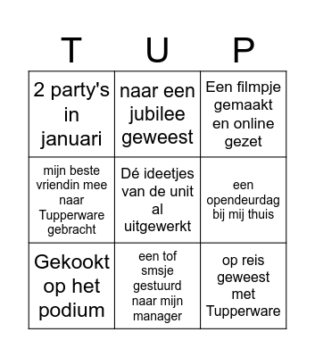 Ijsbreker bingo Card