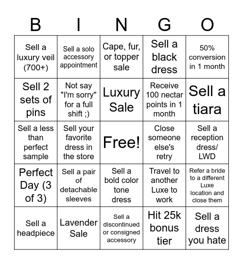 Gracie <3 Bingo Card