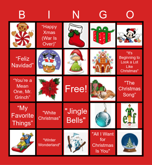 DD Xmas Bingo 2023 Bingo Card