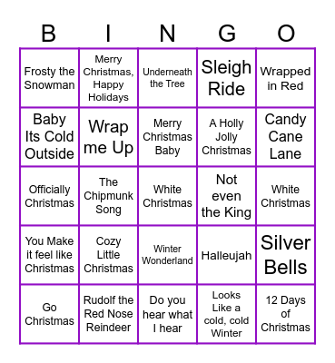 Christmas Bingo #2 Bingo Card