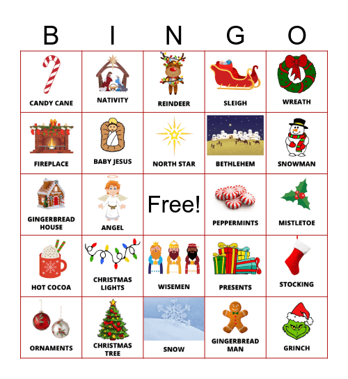 Christmas Bingo Card