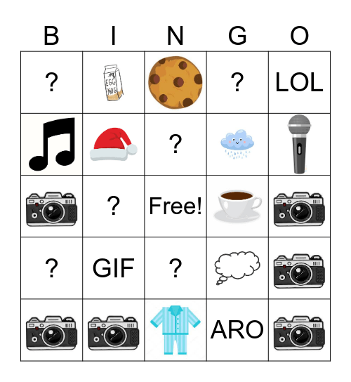 Team Event Bingo Card