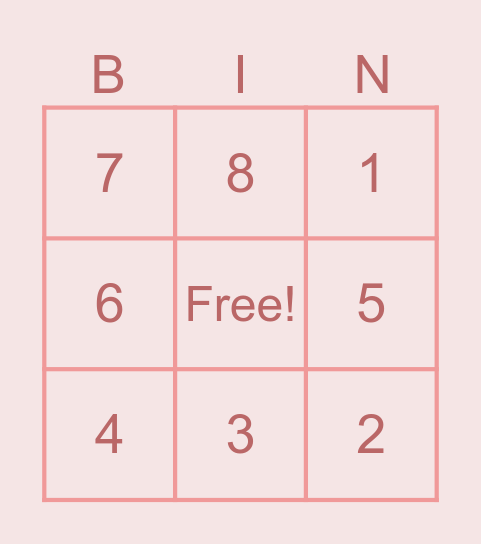 Whiskey Tax Bingo Card