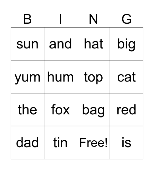 K3 Book Club Bingo Card