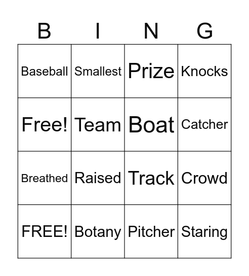 DI B2 Lesson 1-5 BINGO Card