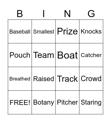 DI B2 Lesson 1-5 BINGO Card