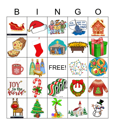 Merry Christmas! Bingo Card