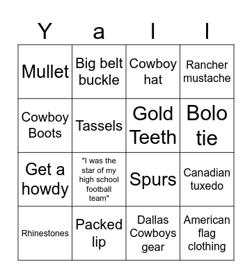 Bally Sports Texan Bingo Card
