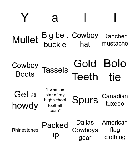 Bally Sports Texan Bingo Card