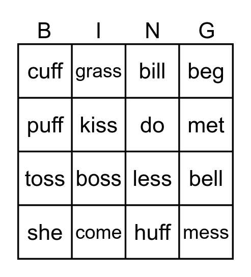 FLSZ Rule Bingo Card