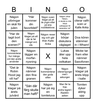 Julbingo 2023 Bingo Card