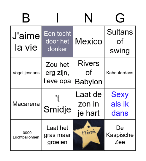 Smagge Kerst 2023 Bingo Card