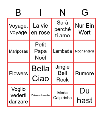 CHRISTMAS FESTIVAL EOI SALAMANCA 2023 Bingo Card