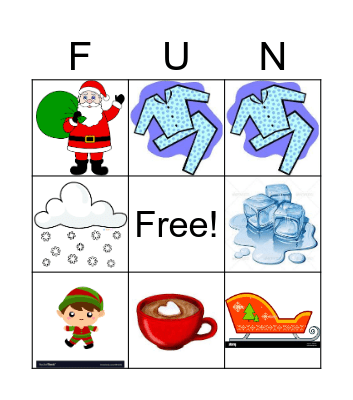 Polar Express Bingo Card