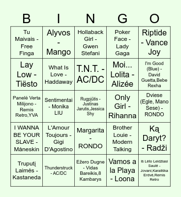 Visma WinterFest'23 Bingo Card