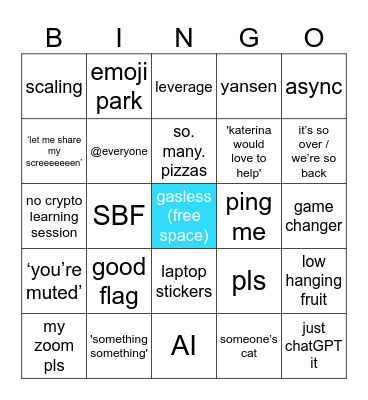 Encode Xmas Bingo Card