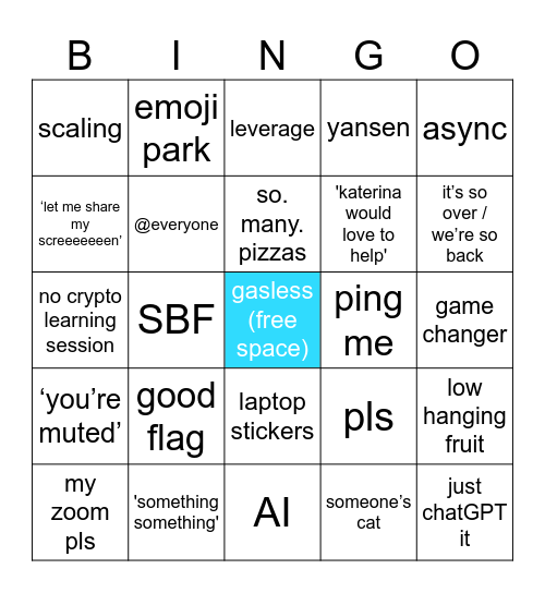 Encode Xmas Bingo Card