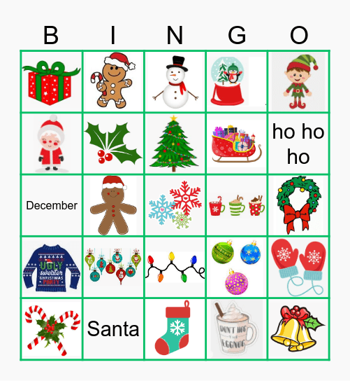 Bingo December 2023 Bingo Card