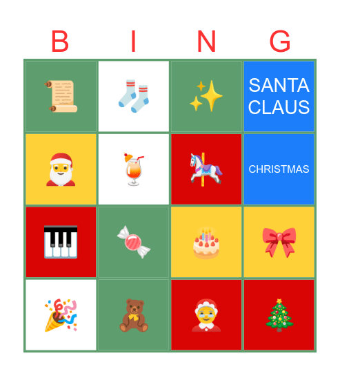Christmas! Bingo Card