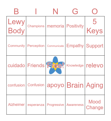Dementia Friends Bingo Card