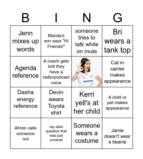 Academy Rocks Bingo Card