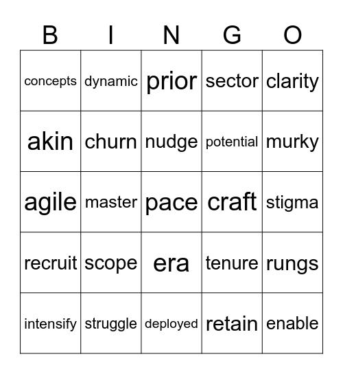 Merry Christmas Reading Vocabulary Bingo Card