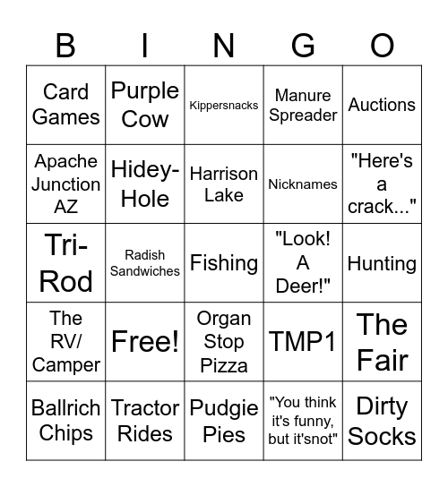 Grandpa Christmas Bingo 2023 Bingo Card