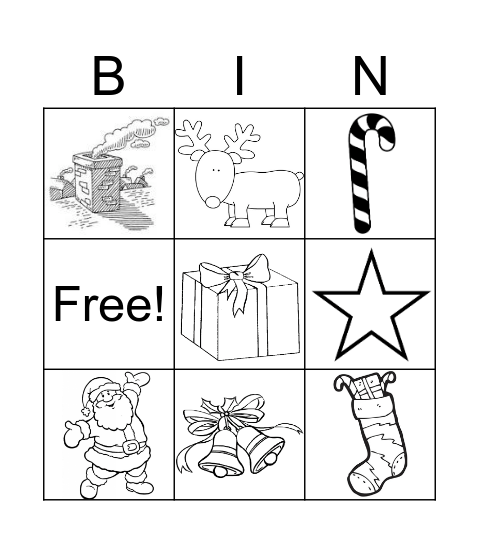 Christmas Bingo Card