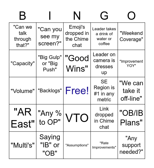 Southeast Region | 2023 Peak DBR Bingo Card