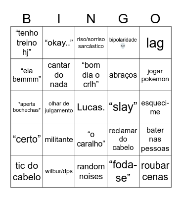 Lena Bingo Card