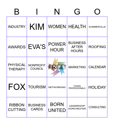 CHAMBER BINGO Card