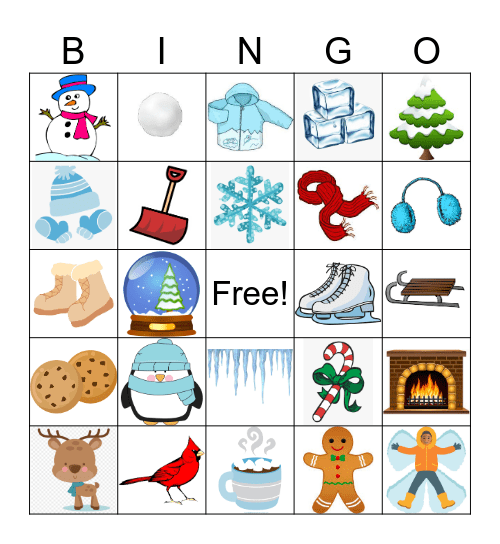 Winter Bingo Card