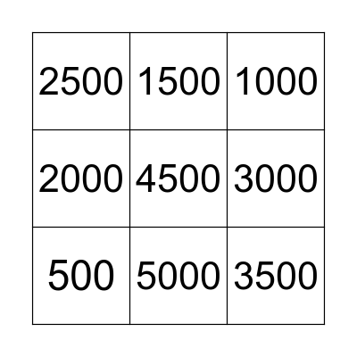 2024 SAVINGS Bingo Card