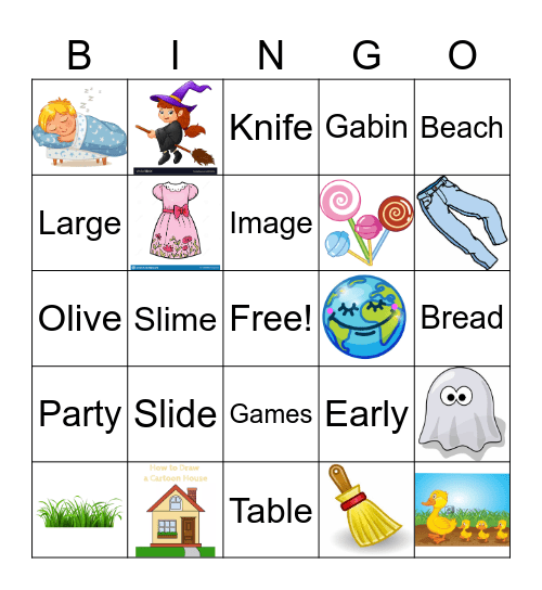 Spelling Test Bingo Card