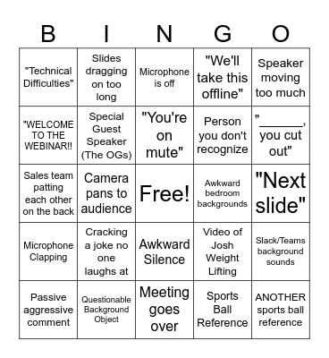 ND All Hands Bingo Card