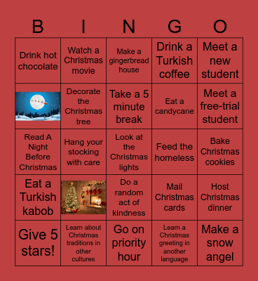 A Merry Cambly Christmas! Bingo Card