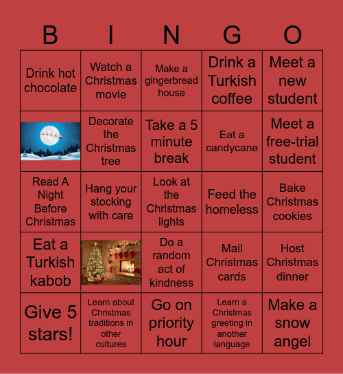 A Merry Cambly Christmas! Bingo Card