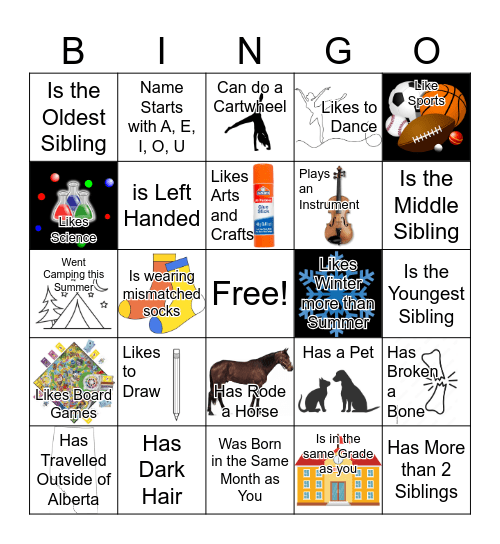 Find Someone Who... Bingo Card