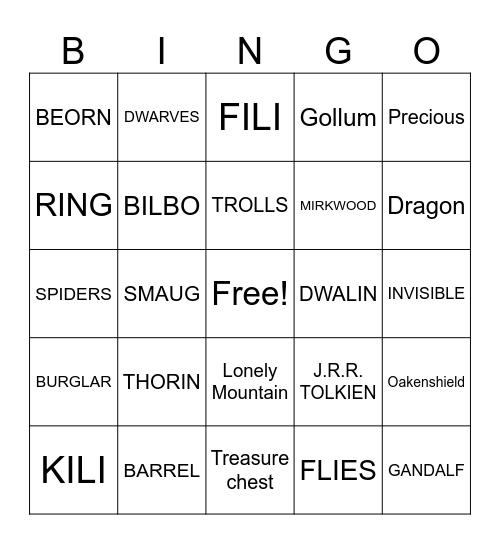 REVIEW Bingo Card