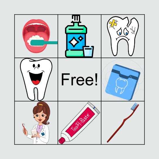 DENTAL HEALTH BINGO Card
