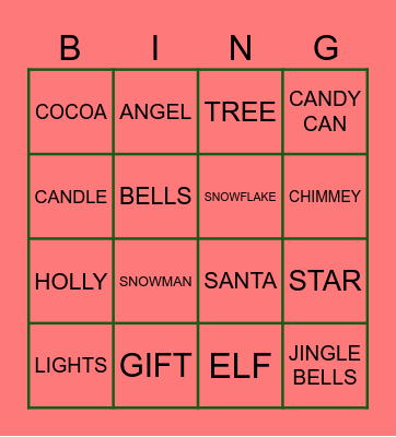 XMAS Bingo! Bingo Card