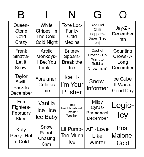 Radio Bingo BRRR Bingo Card