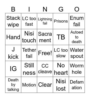 Milk TEA Bingo Card