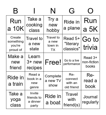 2024 Bingo Card