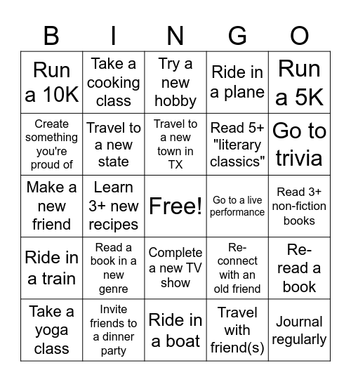 2024 Bingo Card