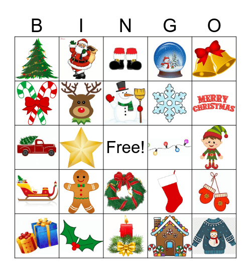 Christmas Bingo Card