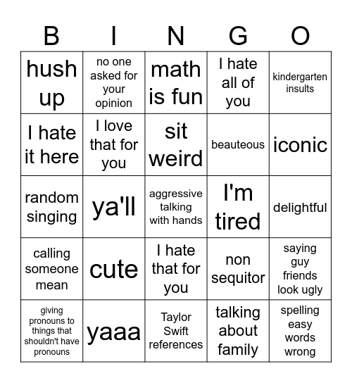 Pennyism Bingo Card