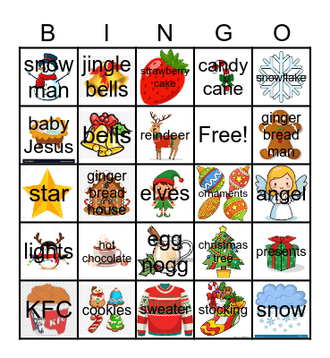 Christmas Bingo Card