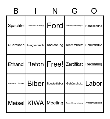 Polymer Bingo Card